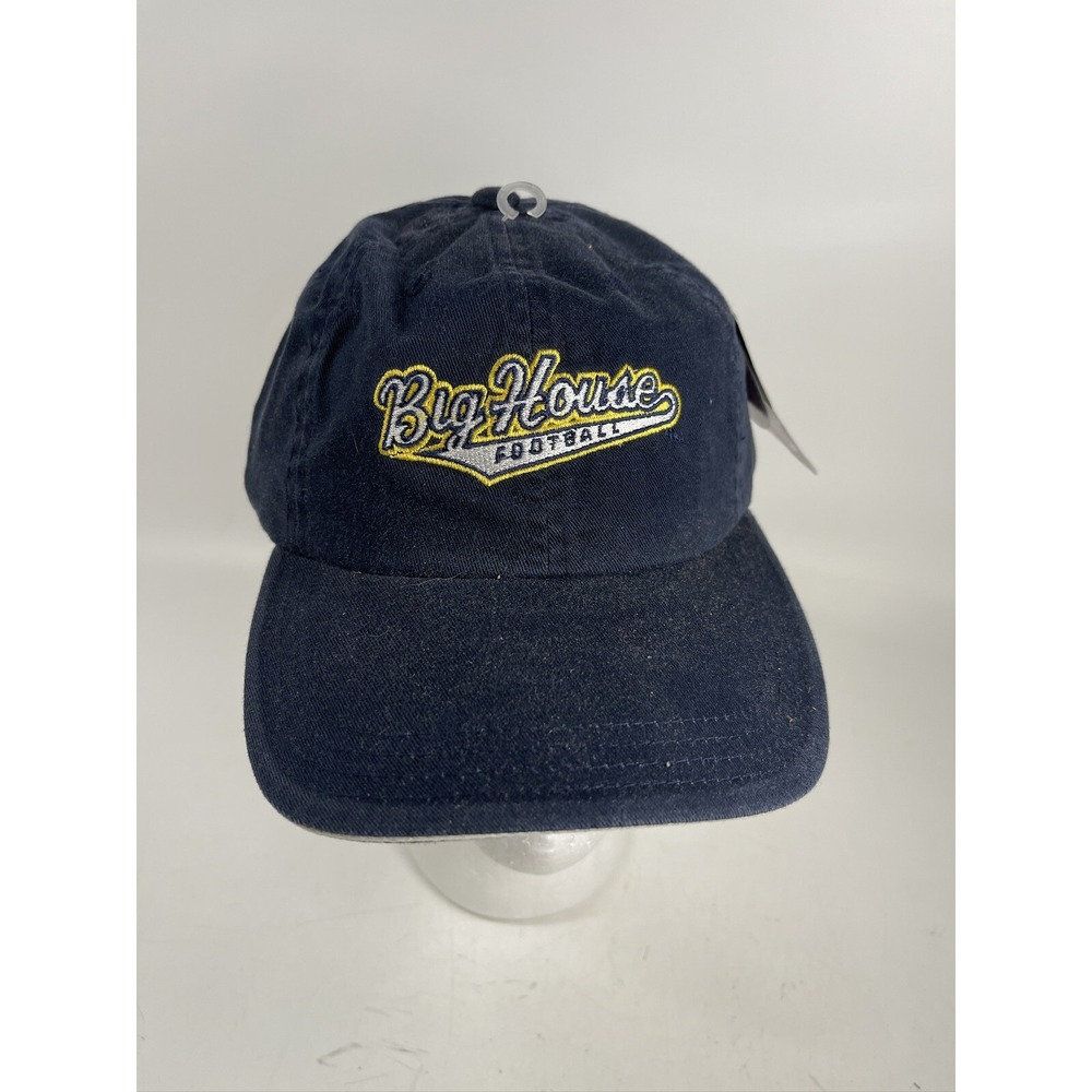 Michigan Wolverines Hat Mens Adjustable Puma Football Big House Navy Blue Cap